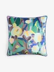 Purple 50 X 50cm Reversible Printed Floral Cushion - Image 4 of 5
