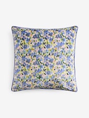 Purple 50 X 50cm Reversible Printed Floral Cushion - Image 5 of 5