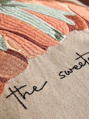 43 X 43cm Embroidered Croissant Cushion - Εικόνα 3 από 5