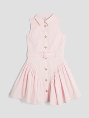 River Island Pink Girls Prom 100% Cotton Shirt Dress - Image 1 of 3