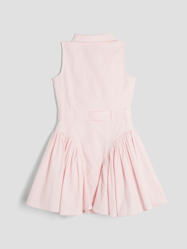 River Island Pink Girls Prom 100% Cotton Shirt Dress - Image 2 of 3