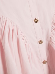 River Island Pink Girls Prom 100% Cotton Shirt Dress - Image 3 of 3