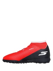Skechers Red Skx 2 High Jr Youth Turf Football Boots - Image 2 of 4