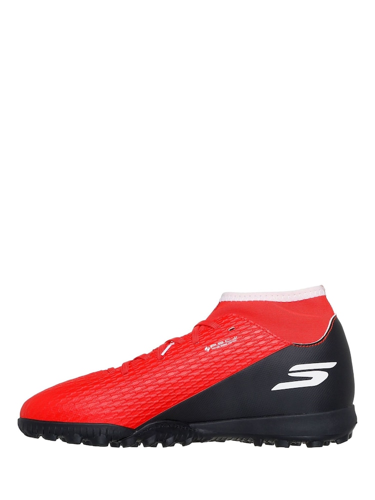 Skechers Red Skx 2 High Jr Youth Turf Football Boots - Image 2 of 4
