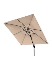 Pacific Taupe Glow Challenger T2 3m Square Free Arm Parasol - Image 3 of 6