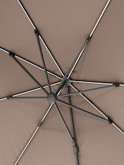 Pacific Taupe Glow Challenger T2 3m Square Free Arm Parasol - Image 4 of 6