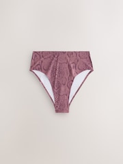 Black/Animal High Waist High Leg No VPL Comfort Knickers 7 Pack - Image 4 of 10