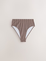 Black/Animal High Waist High Leg No VPL Comfort Knickers 7 Pack - Image 6 of 10