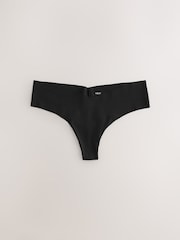 Black/Animal Thong No VPL Comfort Knickers 7 Pack - Image 3 of 11