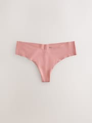 Black/Animal Thong No VPL Comfort Knickers 7 Pack - Image 4 of 11