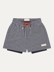 Southwood Quick Dry Fish Print Swim Shorts - Image 1 of 3