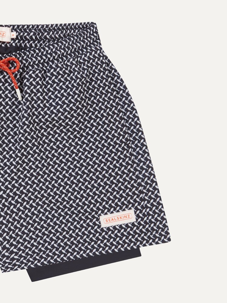Southwood Quick Dry Fish Print Swim Shorts - Image 3 of 3