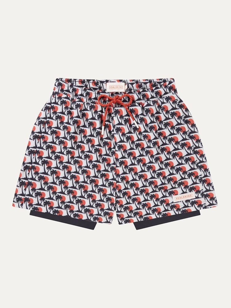 Southwood Quick Dry Fish Print Swim Shorts - Image 1 of 1