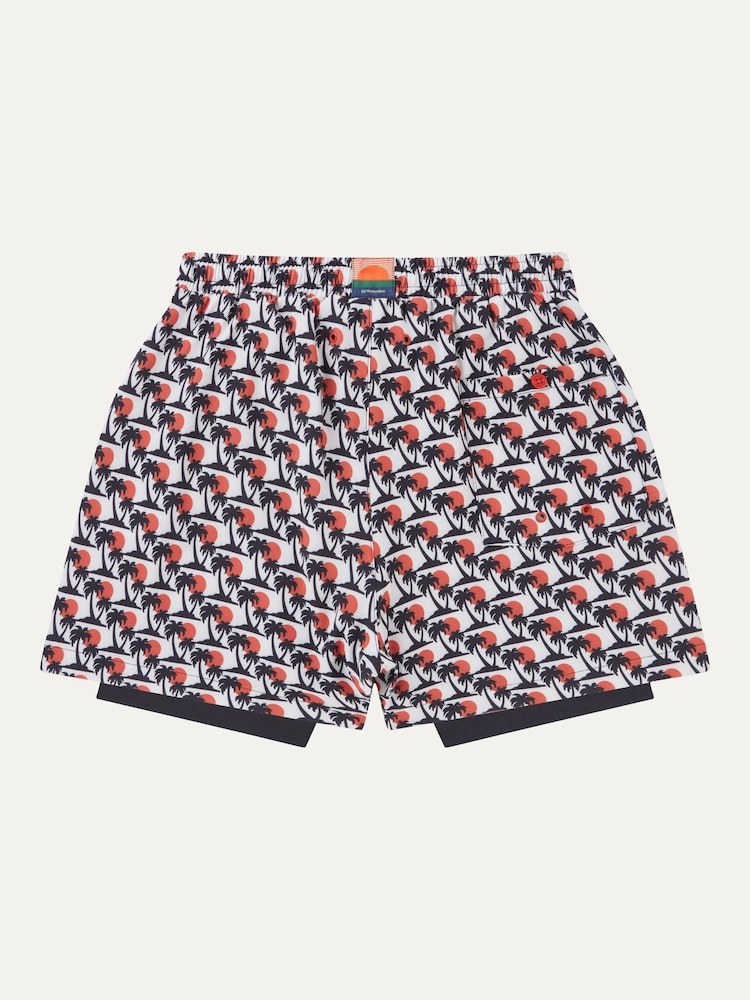 Southwood Quick Dry Fish Print Swim Shorts - Image 2 of 3