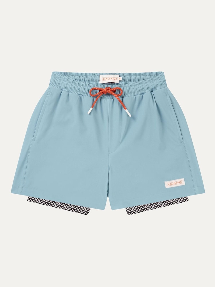 Sealskinz Blue Southwood Quick Dry Plain Swim Shorts - Image 1 of 1