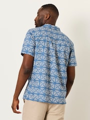FatFace Short Sleeve Geometric Doodle Pattern Shirt - Imagen 3 de 7