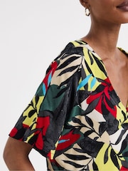 JD Williams Yellow Crinkle Popover Top - Image 4 of 4