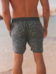 FatFace Navy Geo Flower Board Short - Image 2 of 5