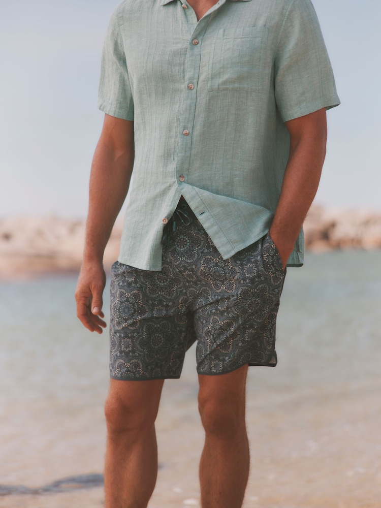 FatFace Navy Geo Flower Board Short - Image 5 of 5