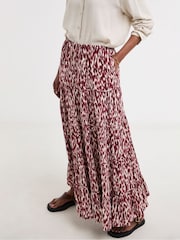 JD Williams Purple Crinkle Tiered Maxi Skirt - Image 6 of 7