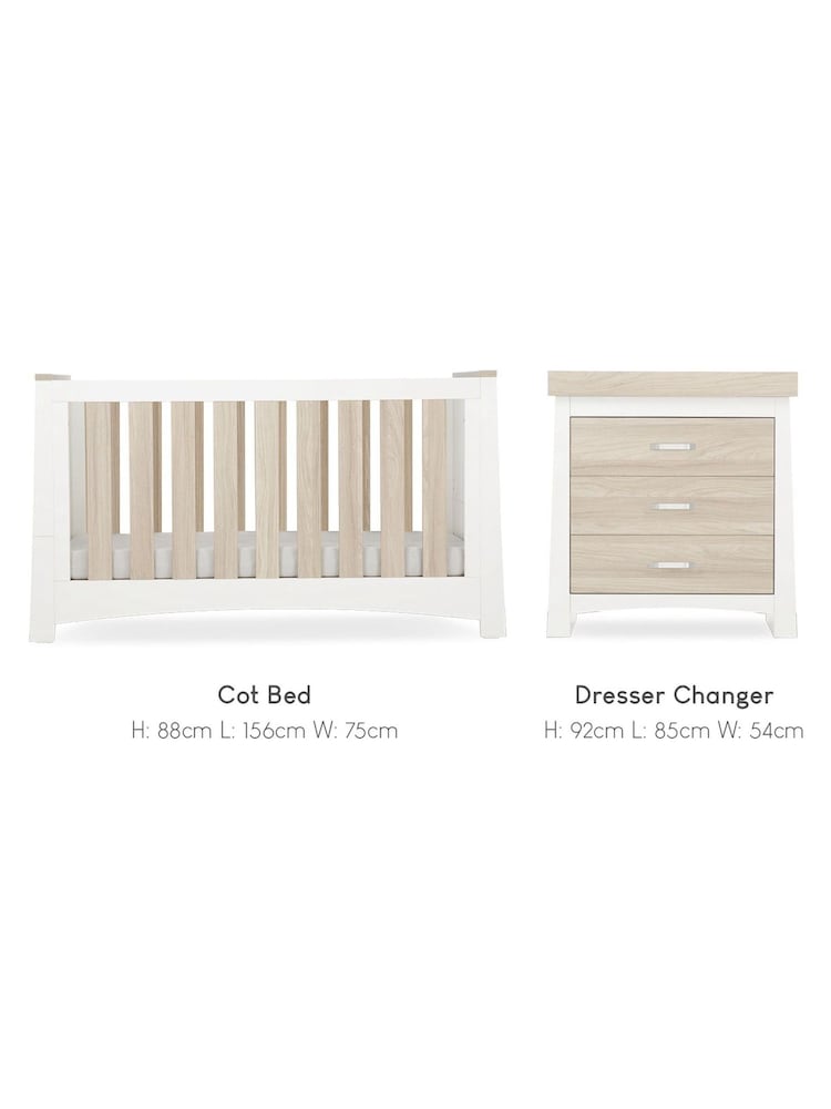 Cuddleco White 2 Piece Ada Nursery Furniture Set - Image 5 of 5