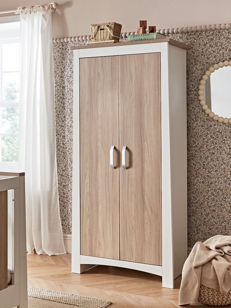 Cuddleco White Ada 2 Door Nursery Wardrobe - Image 1 of 5