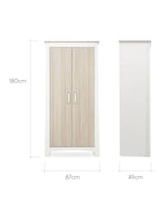 Cuddleco White Ada 2 Door Nursery Wardrobe - Image 4 of 5