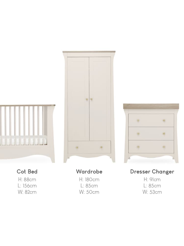 Cuddleco 3 Piece Cream Cashmere Clara Nursery Furniture Set - Image 5 of 5