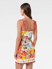 Forever New White Pure 100% Cotton Sierra Printed Mini Dress - Image 2 of 5