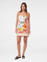 Forever New White Pure 100% Cotton Sierra Printed Mini Dress - Image 5 of 5