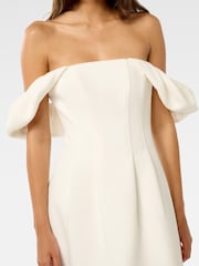 Forever New White Jacquie Off Shoulder Mini Dress - Image 3 of 5