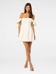 Forever New White Jacquie Off Shoulder Mini Dress - Image 5 of 5