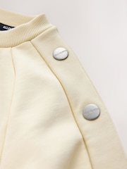 smALLSAINTS Light Yellow Cygni Side Poppers Oversized Sweatshirt - Image 4 of 6