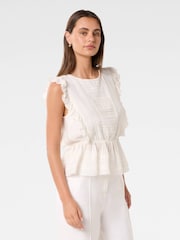 Топ из 100% хлопка с оборками Forever New Rose - Изображение 4 из 5