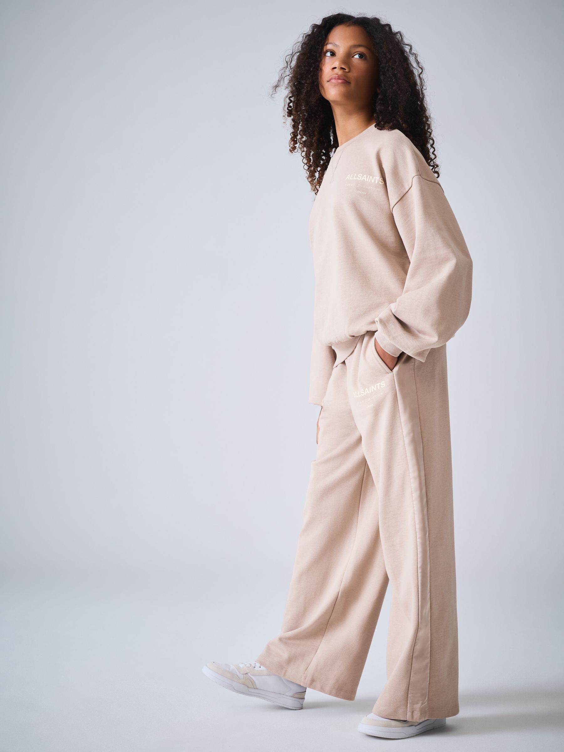 Buy smALLSAINTS Pale Pink Underground Satin Panel Sweatshirt and