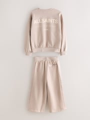 smALLSAINTS Underground Satin Panel Sweatshirt and Wide Leg Joggers Set - Obraz 8 z 14