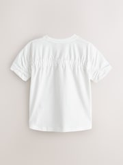 smALLSAINTS Ruched Back Graphic Oversized Crew Neck T-Shirt - صورة 8 من 11