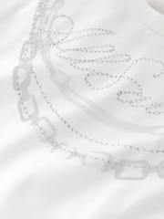 smALLSAINTS Ruched Back Graphic Oversized Crew Neck T-Shirt - صورة 9 من 11