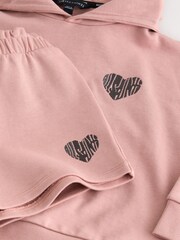 smALLSAINTS Mid Pink Lover Hoodie and Sweat Shorts Set - Image 13 of 14