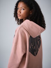 smALLSAINTS Mid Pink Lover Hoodie and Sweat Shorts Set - Image 5 of 14
