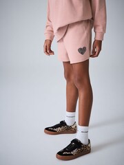 smALLSAINTS Mid Pink Lover Hoodie and Sweat Shorts Set - Image 6 of 14