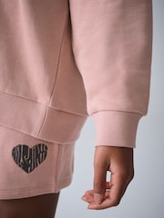 smALLSAINTS Mid Pink Lover Hoodie and Sweat Shorts Set - Image 7 of 14