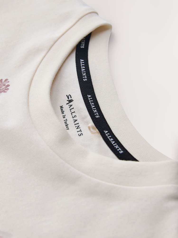 smALLSAINTS White/Guardian Graphic Oversized Crew Neck T-Shirt - Image 4 of 4 smALLSAINTS White/Guardian Graphic Oversized Crew Neck T-Shirt - Image 4 of 4