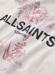 smALLSAINTS White/Guardian Graphic Oversized Crew Neck T-Shirt - Image 7 of 8