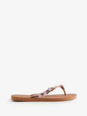 Havaianas Slim Stylish Brown Flip Flops - Image 1 of 1