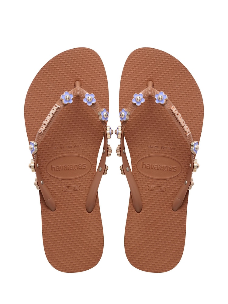 بني ـ شبشب بإصبع رفيع أنيق من Havaianas - صورة 1 من 6 بني ـ شبشب بإصبع رفيع أنيق من Havaianas - صورة 1 من 6