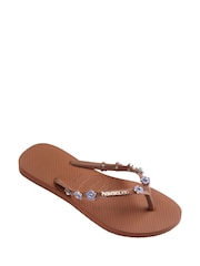 Havaianas Slim Stylish Brown Flip Flops - Imagen 4 de 6