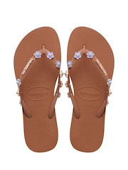 Havaianas Slim Stylish Brown Flip Flops - Imagen 5 de 6