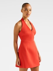 Forever New Red Ricki Halter Neck Hook and Eye Mini Dress - Image 2 of 4