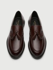 Walk London Brown Putney Tassel Loafers - Image 4 of 6
